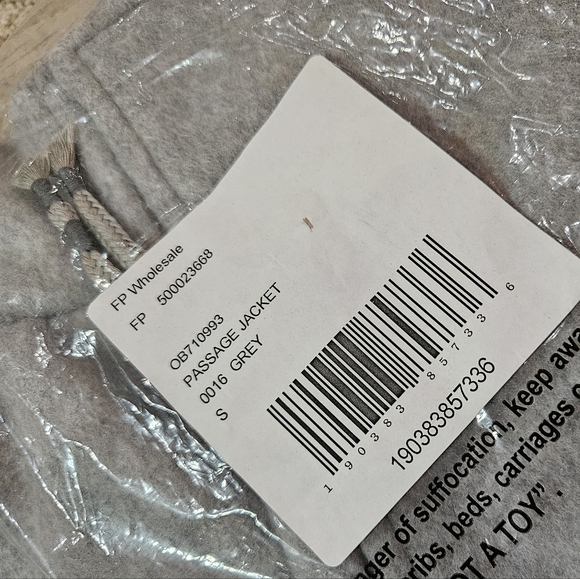 Free People Passage Jacket Soft Fleece Shawl Collar Slouchy Grey Size Small NWT - Picture 7 of 14